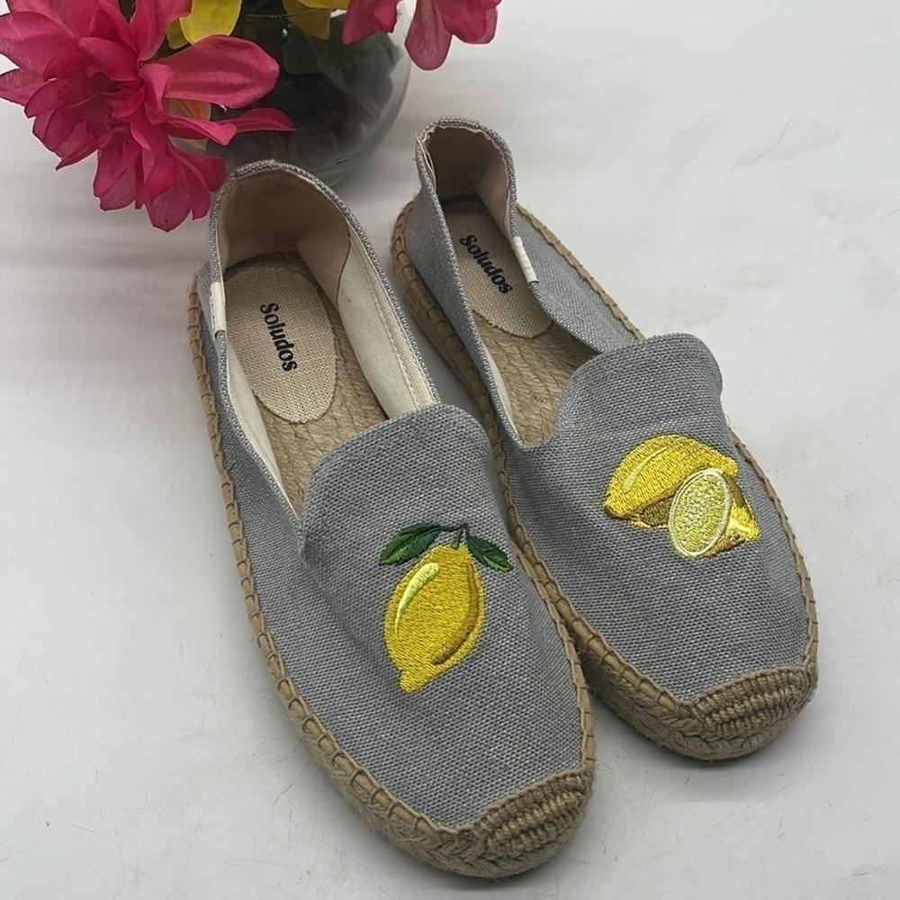Soludos NWT Lemon Smoking Slippers Sz 9.5. BFL1917B